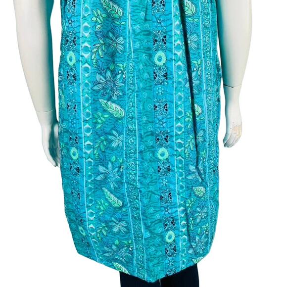 Styled by Soybury House Coat Womans Large Dress Floral Mu Mu Patio Lounger VTG - Picture 6 of 7